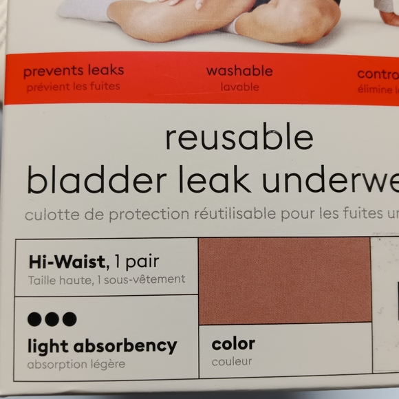 Thinx for All Leaks Basic Hi-Waist, Light Absorbency Reusable Washable Panty - Picture 8 of 12